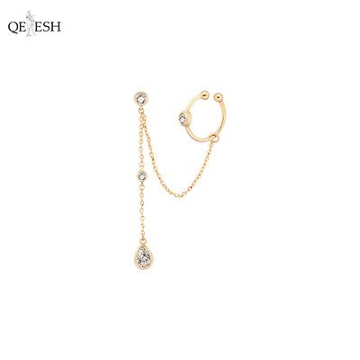 China 2021 One Piece Drop Earring Stud Butterfly Earrings Qetesh Tassel Ear Moth Viable Female Clip Earrings for sale