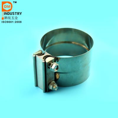 China Heavy Duty Automotive Stainless Steel Lap Joint Exhaust Band Clamp for sale