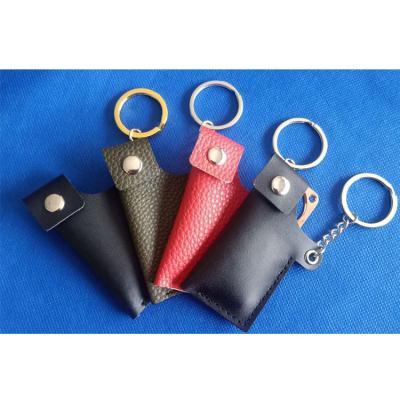 China Anti-theft custom key chain bag. Custom Receive Bag For Door Opener Key Chain Leather Key Package Custom Logo Receive Bag Gift for sale