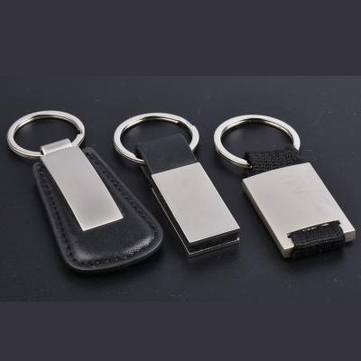 China China factory supply metal mute key leather chain. Exquisite promotional gifts. Custom LOGO Keychain for sale