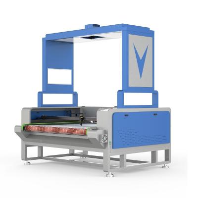 China TOP camera Co2 laser cutting machine for sublimation fabric Tshirt sportswear en venta