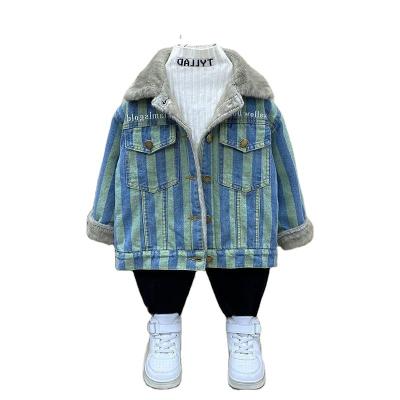 China Casual Sleeveless Tie Dye Tee + Pockets Hole Washed Mini Skirt Denim Children Clothes Set Summer for sale