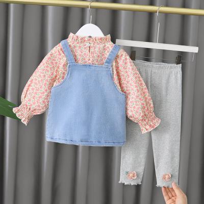 China 2-7 Year Old Baby Dress Price Girl Birthday Dress Breathable Fashionable Denim For Girls for sale