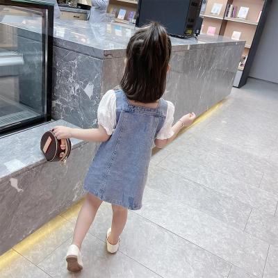 China 2021 Summer Casual Off-Shoulder Shirts Jeans Pants Outfits Baby Clothes for sale