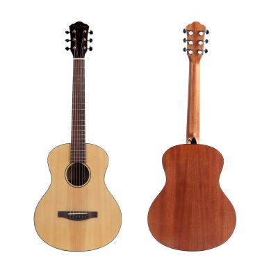 China Musical Player Fit 34 Inch Travel Guitar Veneer Peach Core Single Rosewood Rosewood Add B-Band Folk Music Guitar for sale