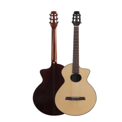 China Wholesale Factory Wholesale Bass Guitar Electric Hollow 4 String Basswood String Body Folk Single Neck Acoustic Electric Guitar for sale