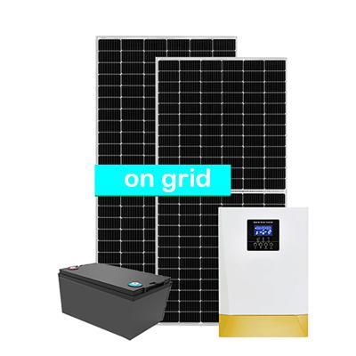 China 2023 5000W Luxury Solar Panels 5kw Solar System On Grid 5000 Watt Full Set Kit for sale