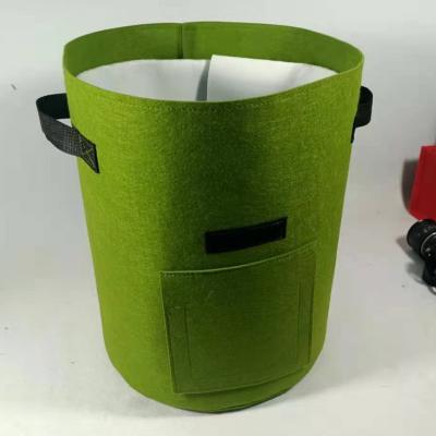 China Breathable Plant Grow Bags Felt Grow Bag Fabric Grow Bag Potato Plant Bucket For Garden for sale