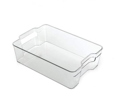 China Modern Refrigerator Fridge Organizer Freezer Bins Plastic Food Can Storage Container for sale