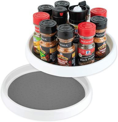 China Modern Hot Selling Single Round Kitchen Spice Organizer Turntable Condiment Cabinet Rotating Organizer for sale