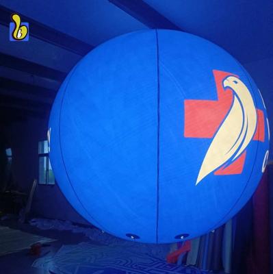 China Giant Blue Color LED Lighting Sphere Sky Balloon With Logo Available for sale