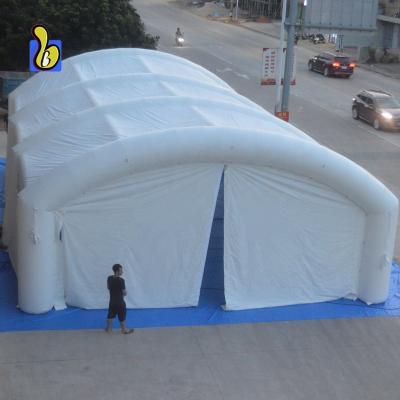 China PVC tarpaulin PVC tarpaulin inflatable tunnel tent, big white inflatable tent for event for sale