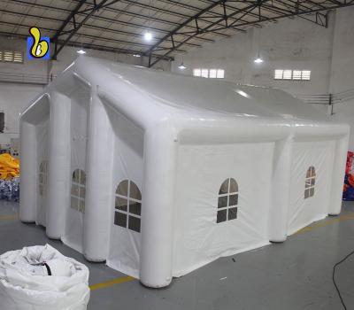 China 0.9mm White PVC Wedding Inflatable Tents , PVC Inflatable Airtight Marquee Tent For Sale for sale