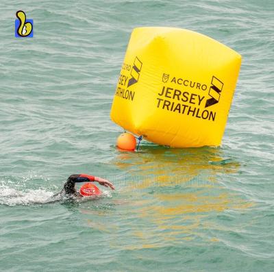 China Yellow inflatable lake water buy, cube beacon marker for sale for sale