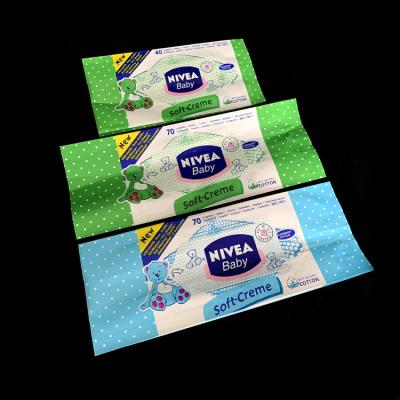 China Shopping Customized Eco - Friendly Waterproof PP Cloth Wet Wipe Plastic Packaging Bags for sale