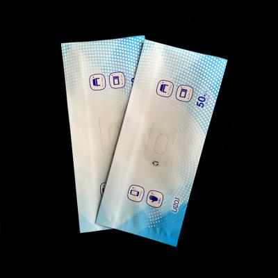 China Shopping Custom Printing Convenient Wet Wipes Sit Recyclable Plastic Side Gusset Pouch Bag for sale