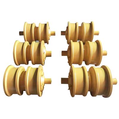 China mini cat wheel bottom roller cat wheel bottom stores e200b rubber track rollers d4 d7g pc200 pc400 bulldozer excavator spare parts undercarriage spare parts for sale