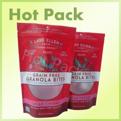 China 500g Granola Oatmeal Stand Up Pouch Bag Packaging , Custom Printed Three Side Seal Bag for sale