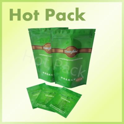 China Moisture Proof Kraft Paper Stand Up Ziplock Bags , Tear Notch Stand Up Barrier Pouches for sale