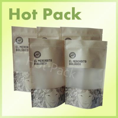 China Brown-Farbsnack-food-Verpackentaschen, Gewohnheit druckten Kaffee-/Kartoffelchip-Taschen zu verkaufen