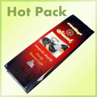 China Aluminum Resealable Foil Packaging Coffee Bags With Tin Tie And Degassing Valve for sale