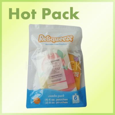 China Eco Friendly Squeezy Snack Mini Sachet 3 Side Seal Aluminium Foil Packaging for sale