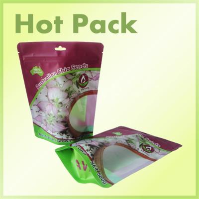 China Las nueces/las semillas de Chia plásticas colocan para arriba bolsas modificaron 0 - 9 colores 500g - 1000g para requisitos particulares en venta