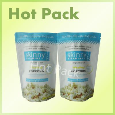 China Original Sea Salt Skinny Vitamins Matte Printed Stand Up Pouches For Popcorn for sale