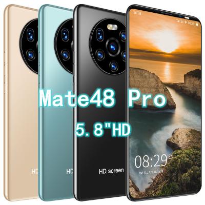 China Dual SIM Card Cellphones OEM Android Smartphones 512GB Dual Sim Smart Phone Cell Phones For MTK6889 Huawei mate48pro 5.8Inch for sale