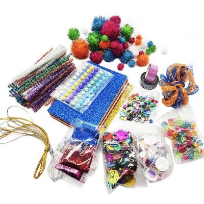 China Eco-Friendly Material Educational Toys Bobble Kids Active Eyes Plush Sticks Arts And Crafts Kit for sale