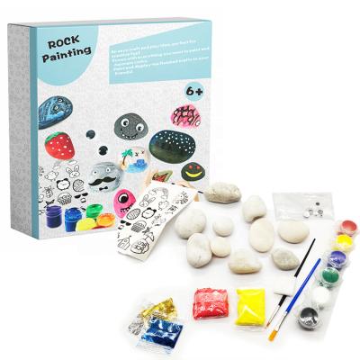 China Painting with Water Kids Box Set Craft Rocks Kit DIY Rock Paint for Kids Ages 6 and Up for sale