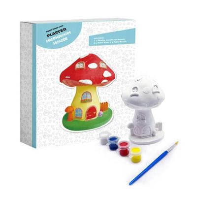 China New Product Mushroom Mold Craft Painting Set Gypsum Plaster Diy Toys For Boys And Girls for sale