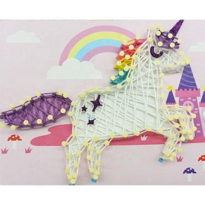 China Wholesale Safety String Art Mesin Unicorn Portrait Art and Craft Supplies for sale