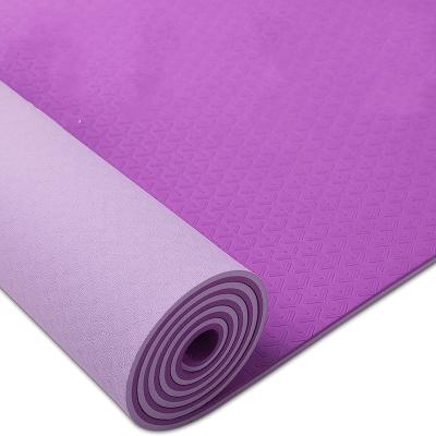 China Best Anti-slip Durable Washable Waterproof Best Selling Tape Yoga Mat 10mm Thickness Gym Mat For Wholesale Custom Tpe Yoga Mat for sale