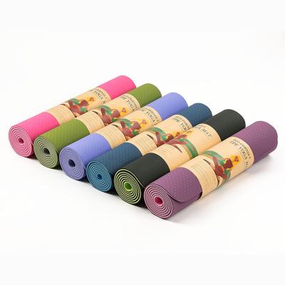 China Custom Line Yoga Eco-Friendly Mat Tpe Home Exercise Position Eco-friendly Waterproof Mats Yoga Mat Wholesale Fitness Yoga Mat for sale