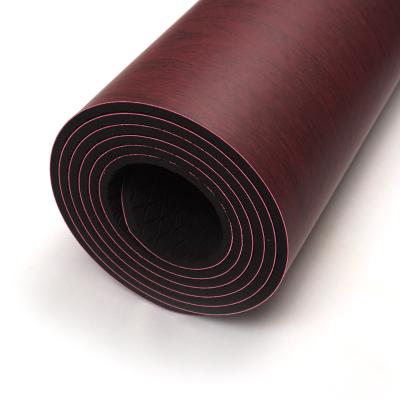 China Eco Natural Rubber Yoga Mat Yoga Mat PU Strip PU Natural Rubber Anti-Slip Yoga Mat Customized for sale