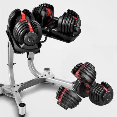 China Custom Detachable 20kg Dumbbell Adjustable Dumbbell Gym Equipment Set Cheap Adjustable Dumbbell For Sale for sale