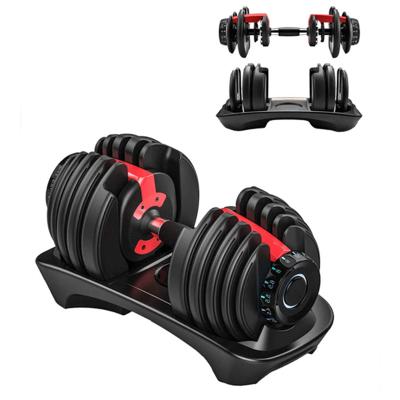 China Custom Detachable Weight Lifting Dumbbell Gym Equipment Dumbbell Set 24kg Adjustable Dumbbell for sale