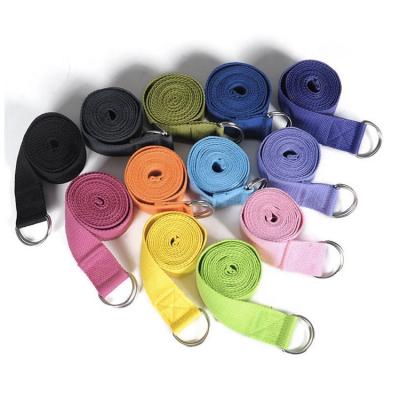 China Custom Universal Yoga Exercise Fitness Stretch Belt Adjustable Sports Yoga Strap for sale