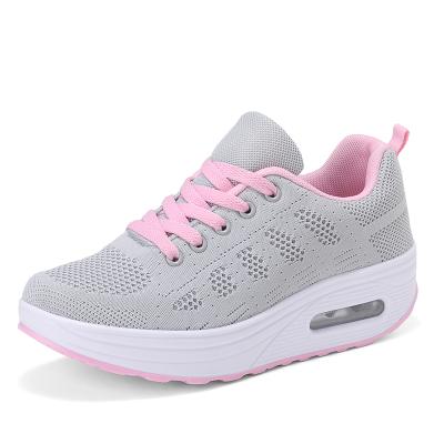 China CUSHIONING RUIDENG Zapatos-De-Mujer-Casual Bulk Sale Knit Upper Thick EVA Sole Shoes Walking Casual Shoes For Women Sports Shoes for sale