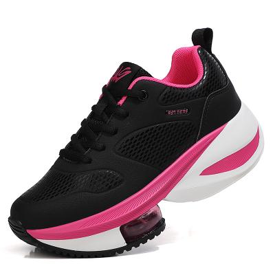 China CUSHIONING RUIDENG PU Air Cushion Women's Single Thick Leather Upper Casual Running Shoe Casual Sports Shoes Wholesale for sale