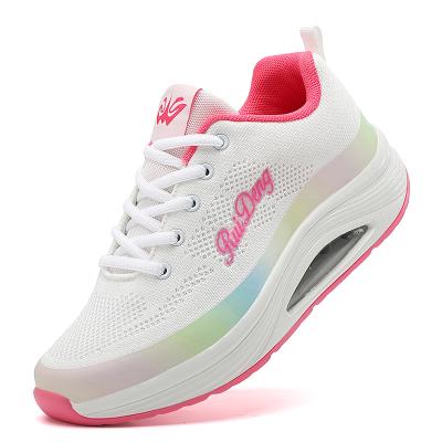 China CUSHIONING RUIDENG Drop Shipping Mesh PVC PU Air Cushion Ladies Casual Shoes Thick Top Sole Sneakers Other Sports Shoes Ladies Shoes for sale