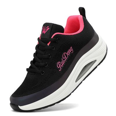 China CUSHIONING RUIDENG Free Shipping Mesh PVC PU Air Cushion Ladies Upper Thick Sole Sneakers Shoes Sports Shoes Sneaker Tennis Shoes for sale