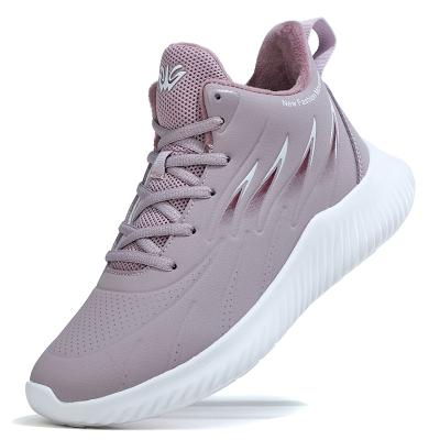 China Wholesale Sneaker 2021 Original Upper Female Sneakers Microfiber EVA Sole Thermal Shoes Wholesale Fashion Trend Quality Plush Shoes for sale