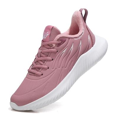 China Original Microfiber EVA Sole Thermal Upper Sneaker Shoes Fashion Trend Autumn And Winter Plush Shoes Sneakers For Women Gym Shoes for sale