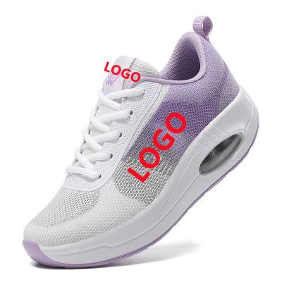 China CUSHIONING RUIDENG Knit Sneaker Manufacturer Small Orders Running Custom Made Shoes PU Air Cushion Thick Upper Sole Casual Shoes Sneakers for sale