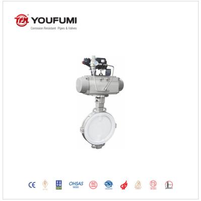 China Full Lined High Performance Butterfly Valves 3 inch Stainless Steel Wafer Type for sale