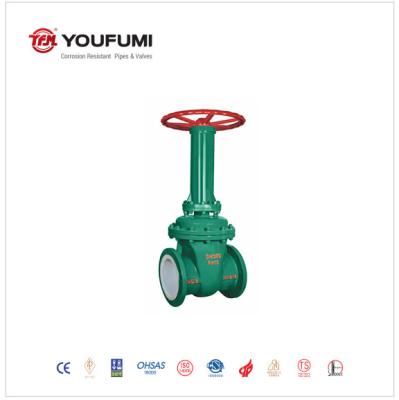 China WCB Lining Manually Operated Gate Valve , DIN Rising Stem Gate Valve 6inch for sale