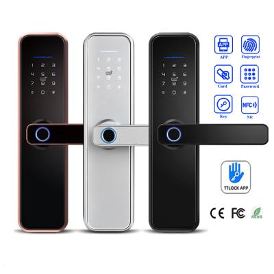 China TTLOCK TTLock Waterproof Smart Biometric Door Lock Lock Fingerprint Door Handle Keyless Digital Lock VVX5 for sale