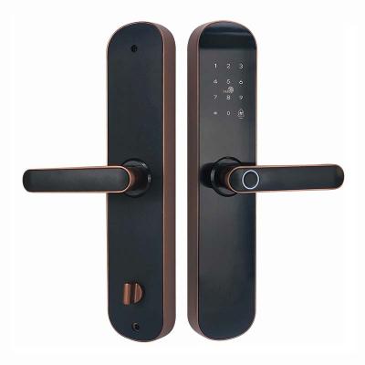 China TTLock TTLock Waterproof Biometric Fingerprint Lock Smart WiFi Digital Passcode Door Lock Universal Handle 6068 Mortise for sale